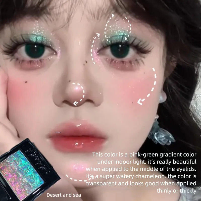 Coldnwild Chameleon Gradient Monochrome Eyeshadow Color Block Eyeshadow QXL
