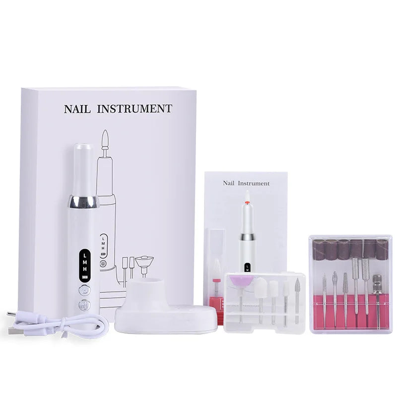 15000RPM USB Electric Nail Drill Machine | Portable Manicure Electric Nail Drill QXL