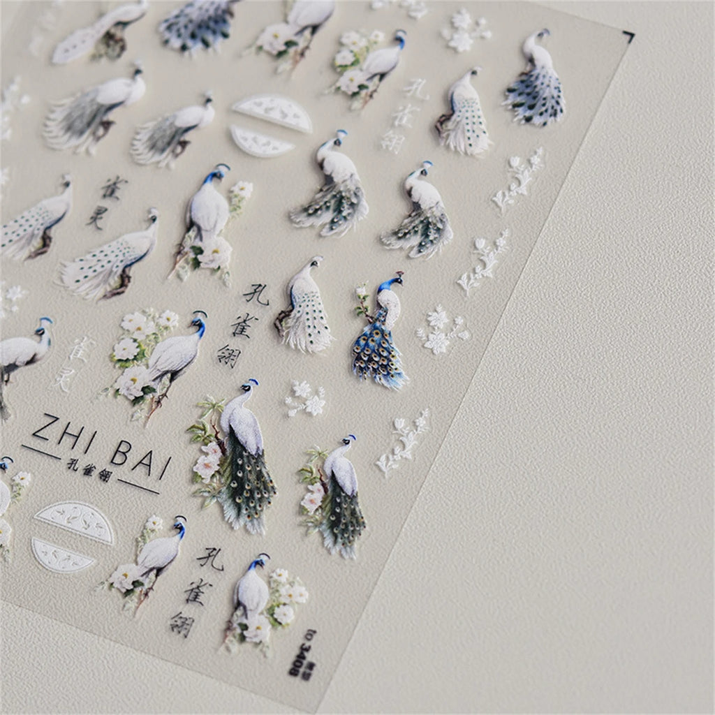5D Kawaii Nail Art Stickers – Panda & Butterfly Decals Nail Art Stickers QXL