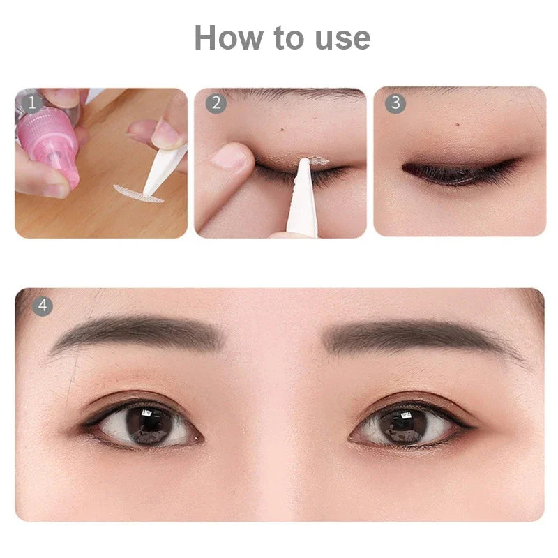 Invisible Mesh-Lace Eyelid Tape Stickers | 240pc Double Fold Kit Eyelid Tape Stickers QXL