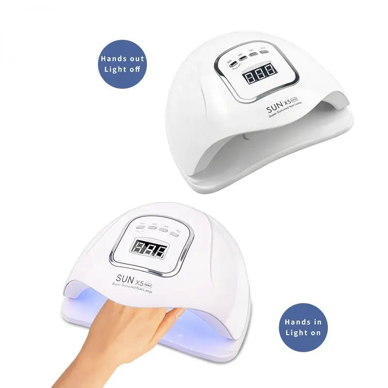LED MAX 45-LED UV Nail Curing Lamp | Gel Polish Dryer UV LED Nail Lamp QXL