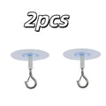 2-Pack Heavy-Duty Adhesive Ceiling Hooks | No-Drill Hanger Adhesive Ceiling Hooks QXL 2pcs