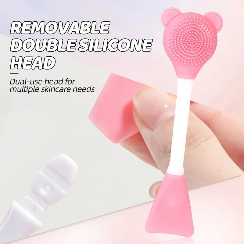 Jade & Rose Quartz Facial Roller & Gua Sha Scraping Set Facial Roller Set QXL