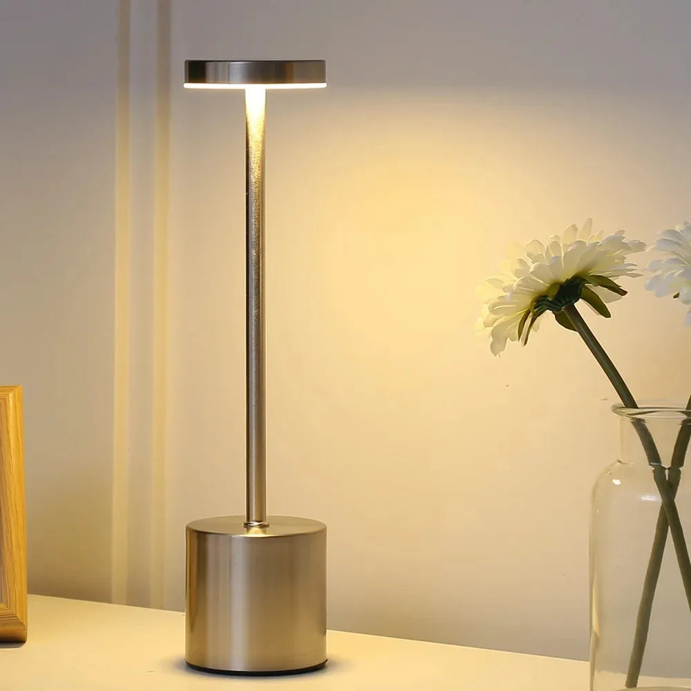 Nordic Cordless LED Desk Lamp | Touch Dimmer, USB Rechargeable Rechargeable Table Lamp QXL