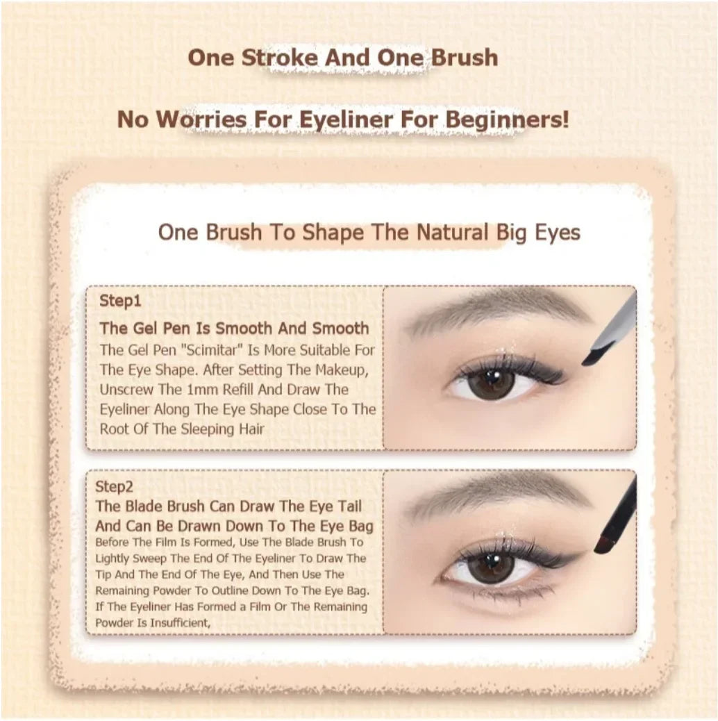 VEECCI Double-Ended Waterproof Eyeliner & Eyebrow Pencil Eyeliner Pencil QXL