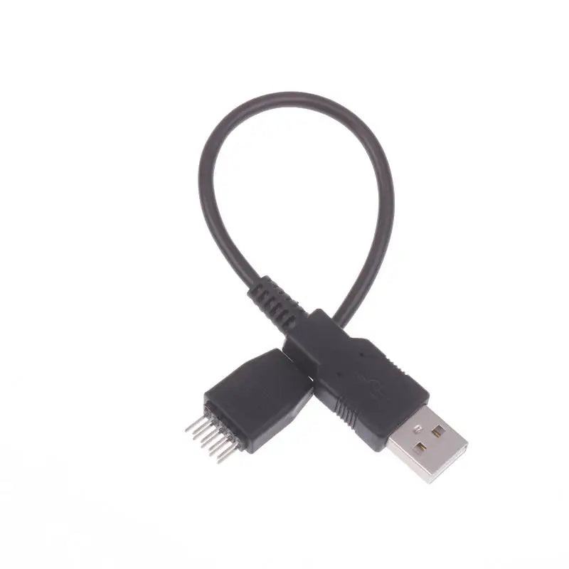 USB-A to 9-Pin Motherboard Header Cable | Internal DIY PC Motherboard Header Cable QXL