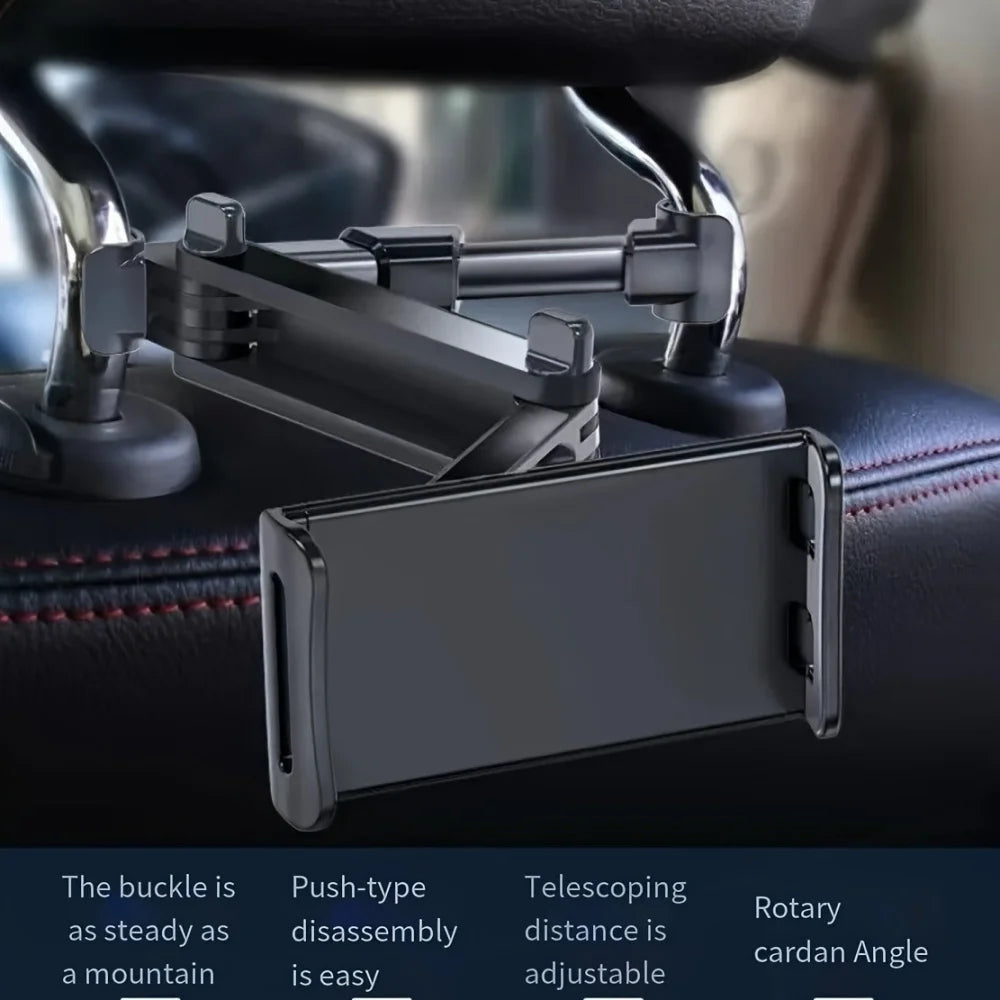 Car Headrest Tablet Mount 360° | Fits 4.7–12.9" iPad & Phone Car Tablet Mount QXL
