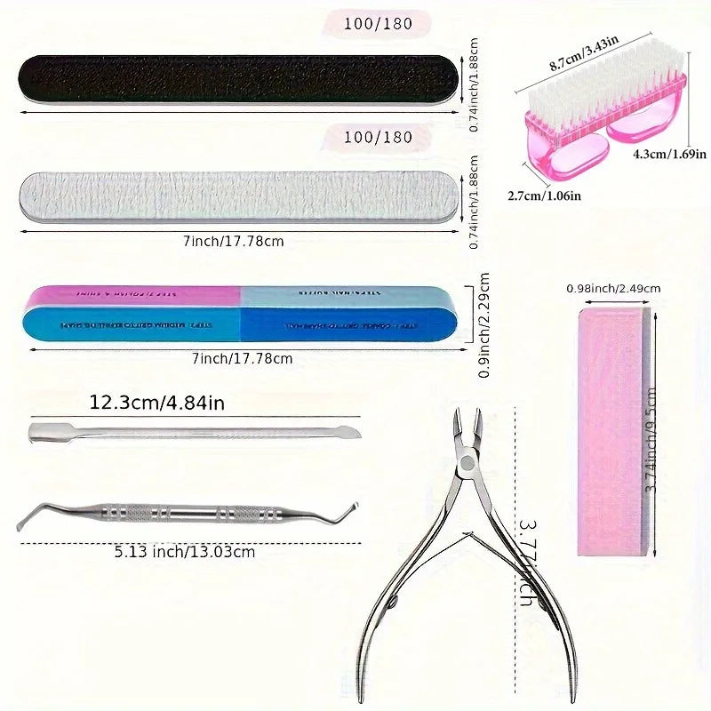 8-Piece Professional Nail Care Kit | Stainless Manicure Set Nail Care Kit QXL