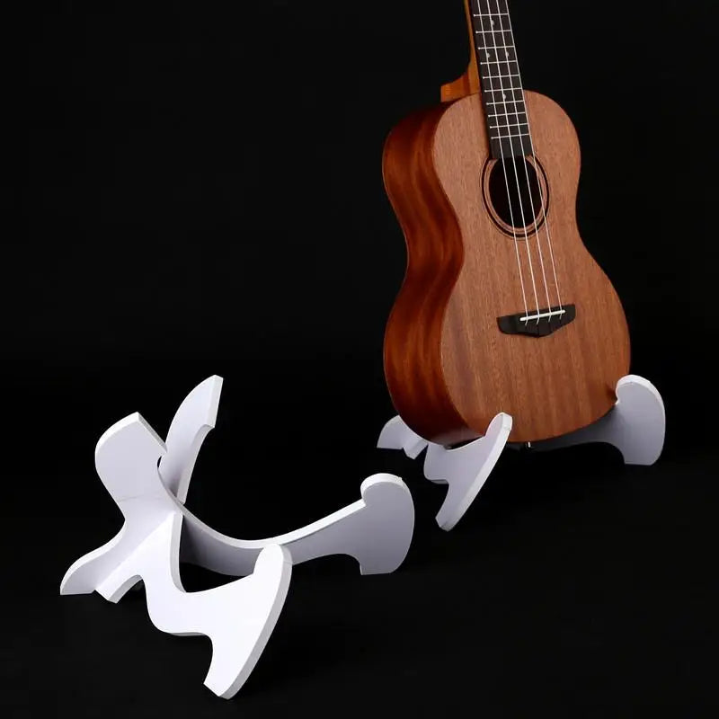 Foldable Guitar & Ukulele Stand | Vertical Acrylic Display Rack Instrument Stand QXL