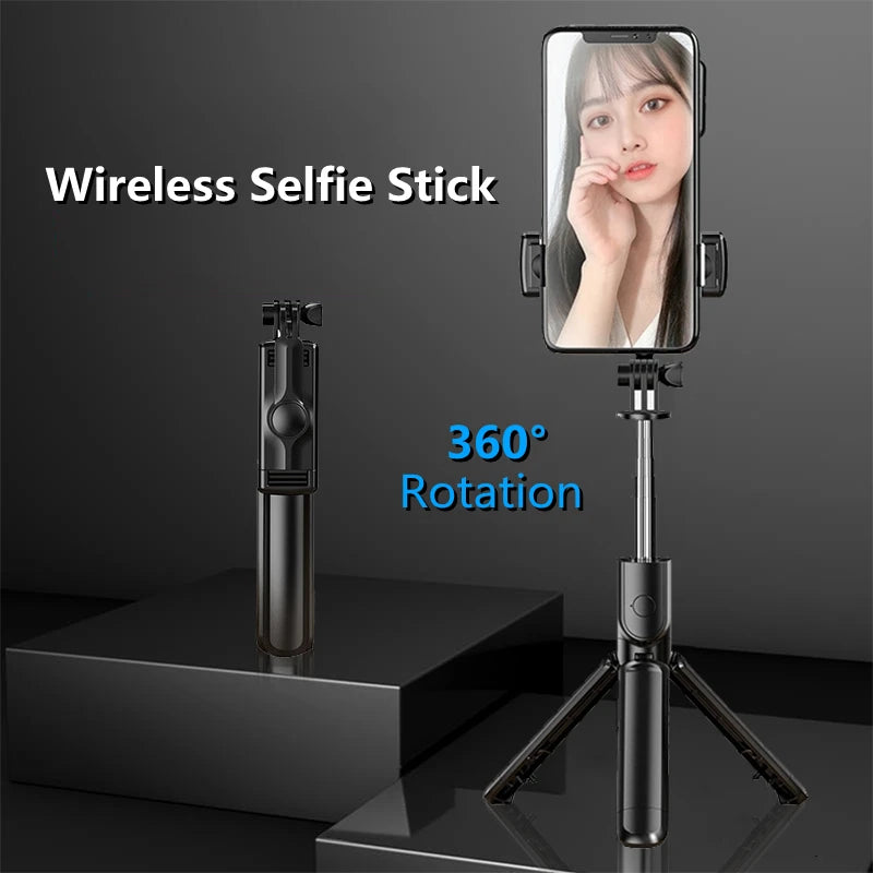 Wireless Selfie Stick Tripod with Bluetooth Remote | 68cm Selfie Stick Tripod QXL