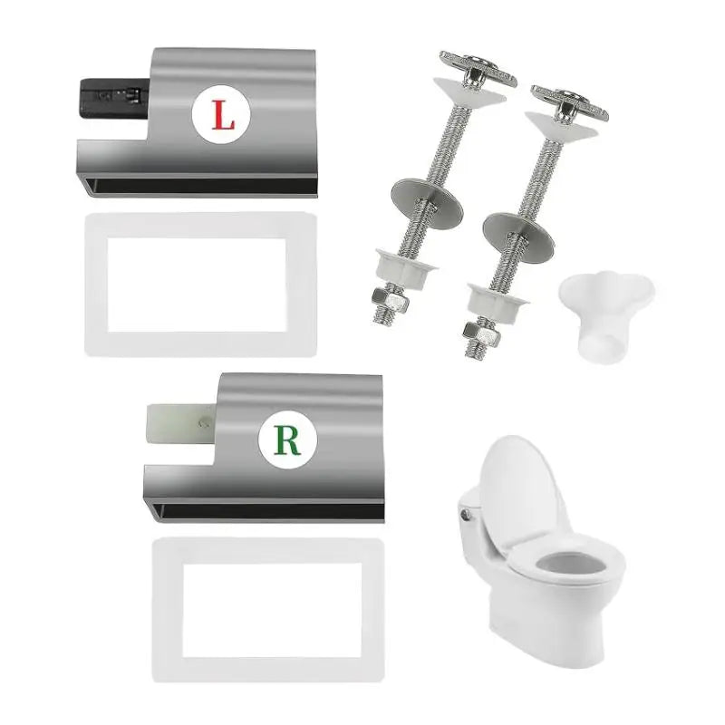 Universal Soft Close Toilet Seat Hinges | Adjustable ABS Toilet Seat Hinges QXL