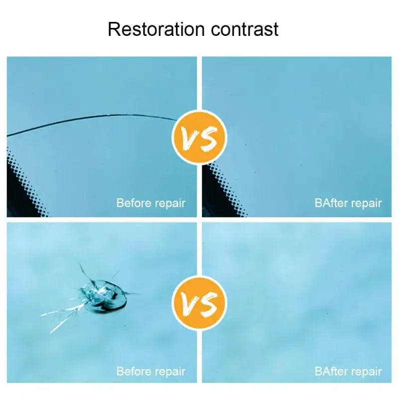 2-Pack DIY Glass Repair Resin Kit | Windshield & Screen Fix Glass Repair Kit QXL