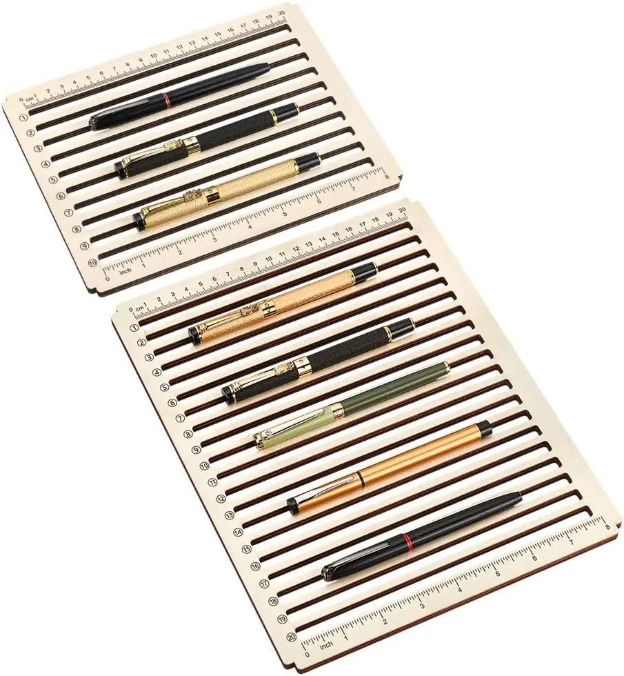 Wood Pencil Laser Engraving Jig 2-Pack | 10 & 20 Slot Holder Laser Engraving Jig QXL AECH04-16827