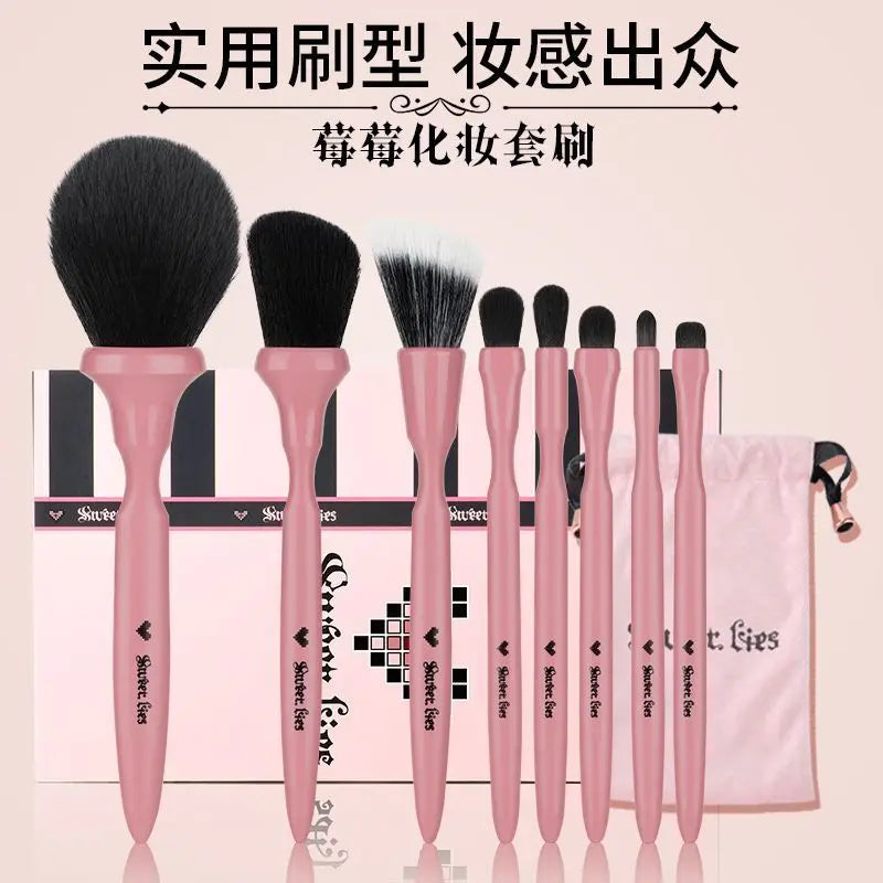 8-Piece Soft Makeup Brush Set | Eyeshadow, Blush & More Makeup Brush Set QXL