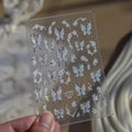 5D Butterfly Rhinestone Nail Stickers | Floral Vine Decals 5D Nail Stickers QXL MS1056JZ