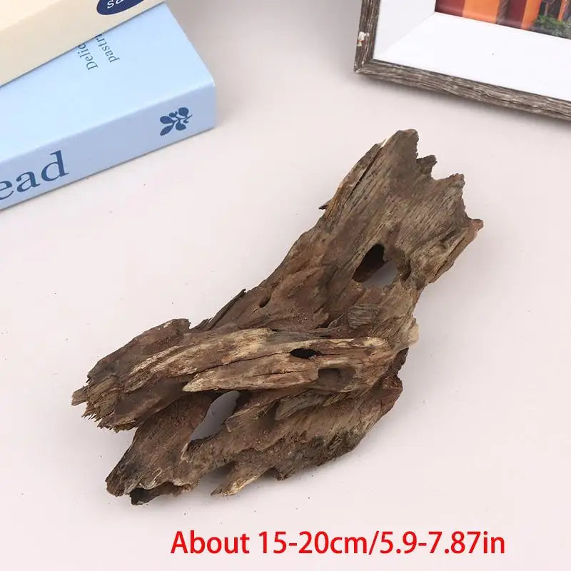 Natural Shrimp Wood Driftwood Aquarium Decor with Holes Aquarium Driftwood QXL A2