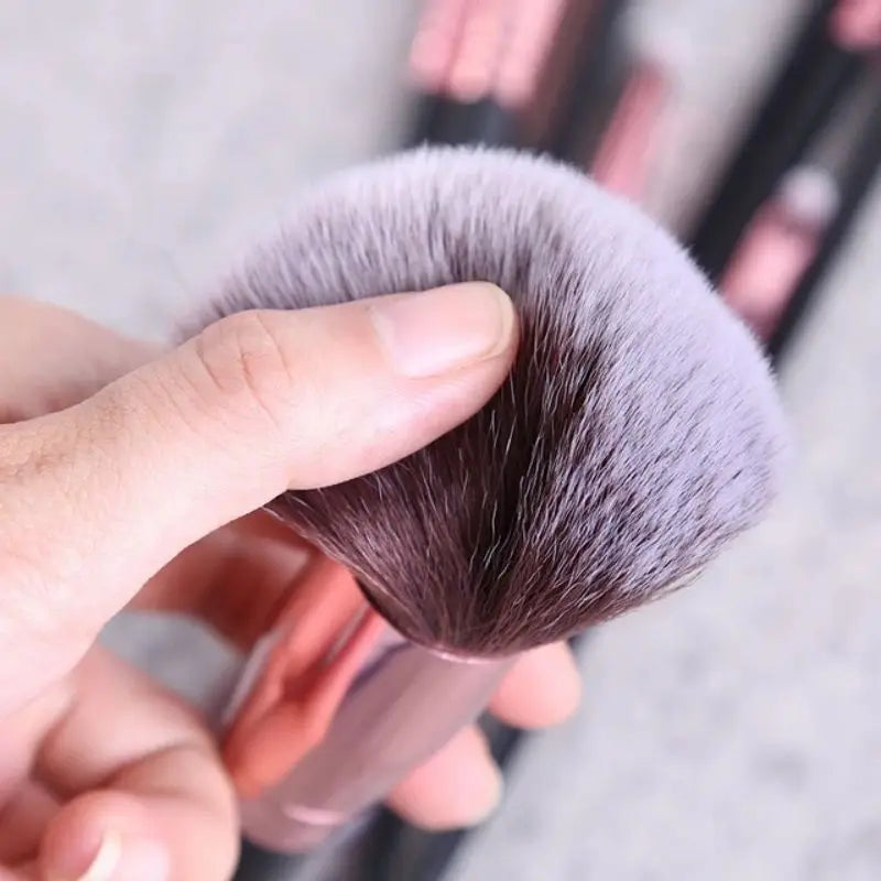 15-Piece Makeup Brush Set | Face, Eyes & Lips Synthetic Brushes Makeup Brush Set QXL