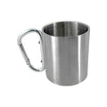 Stainless Steel Camping Mug with D-Shape Carabiner Handle Camping Mug QXL 1pc