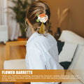 Japanese Silk Flower Hair Clip Barrette | Elegant Floral Women's Floral Hair Barrette QXL Default Title