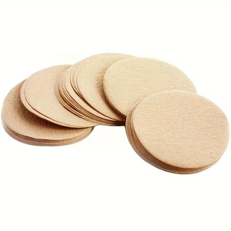 Unbleached Round Coffee Filters for Moka Pot & Espresso Coffee Paper Filters QXL