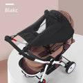Universal Baby Stroller Sunshade Canopy Cover – UPF 50+ Stroller Sunshade Cover QXL Black with viewing