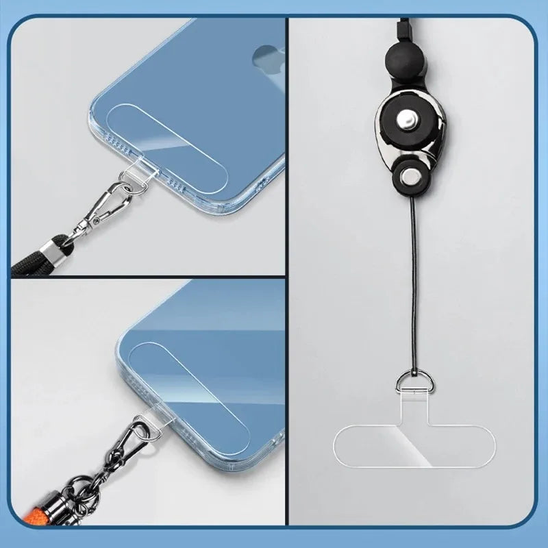 Universal Clear TPU Phone Lanyard Patch & Detachable Strap Pad Phone Lanyard Patch QXL