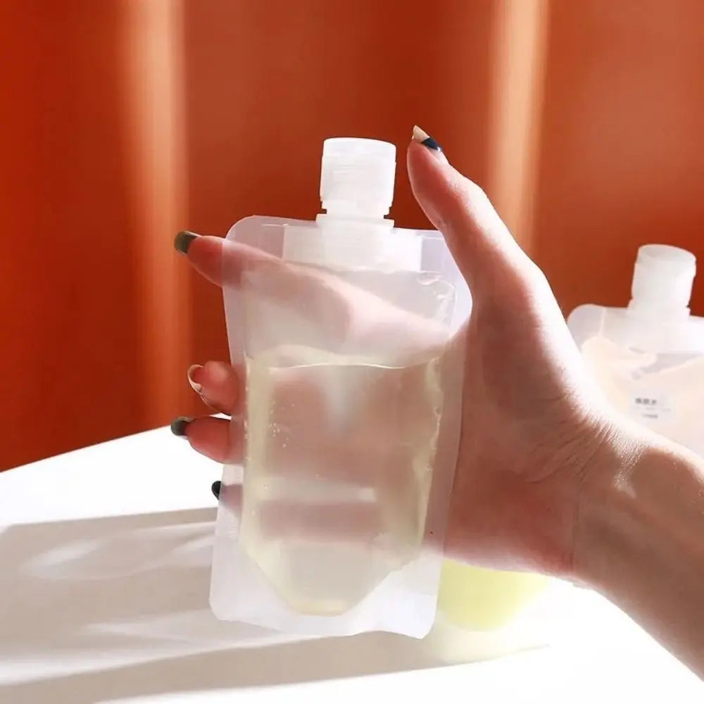 Leakproof Refillable Travel Pouches 30/50/100ml – Shampoo Lotion Travel Refill Pouches QXL