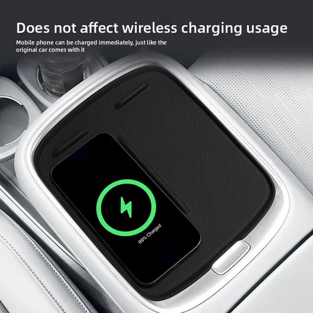 Leapmotor B10 Anti-Slip Silicone Wireless Charging Pad Mat Car Interior Mat QXL