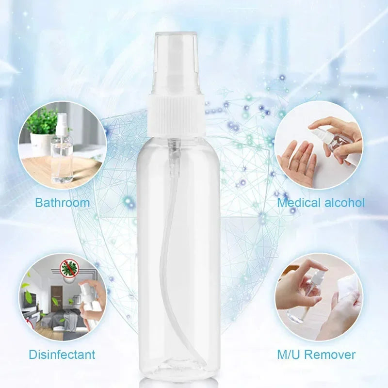 Refillable Clear PET Spray Bottles 10ml–100ml | 3/5/10 Pack Refillable Spray Bottle QXL