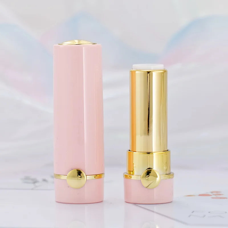 12.1mm Empty Refillable Lipstick Tube | Black White Pink Lipstick Tube QXL PInk