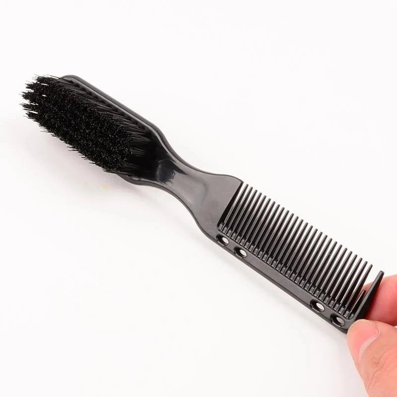 Double-Sided Beard Styling Comb & Brush | Barber Tool Beard Styling Comb QXL