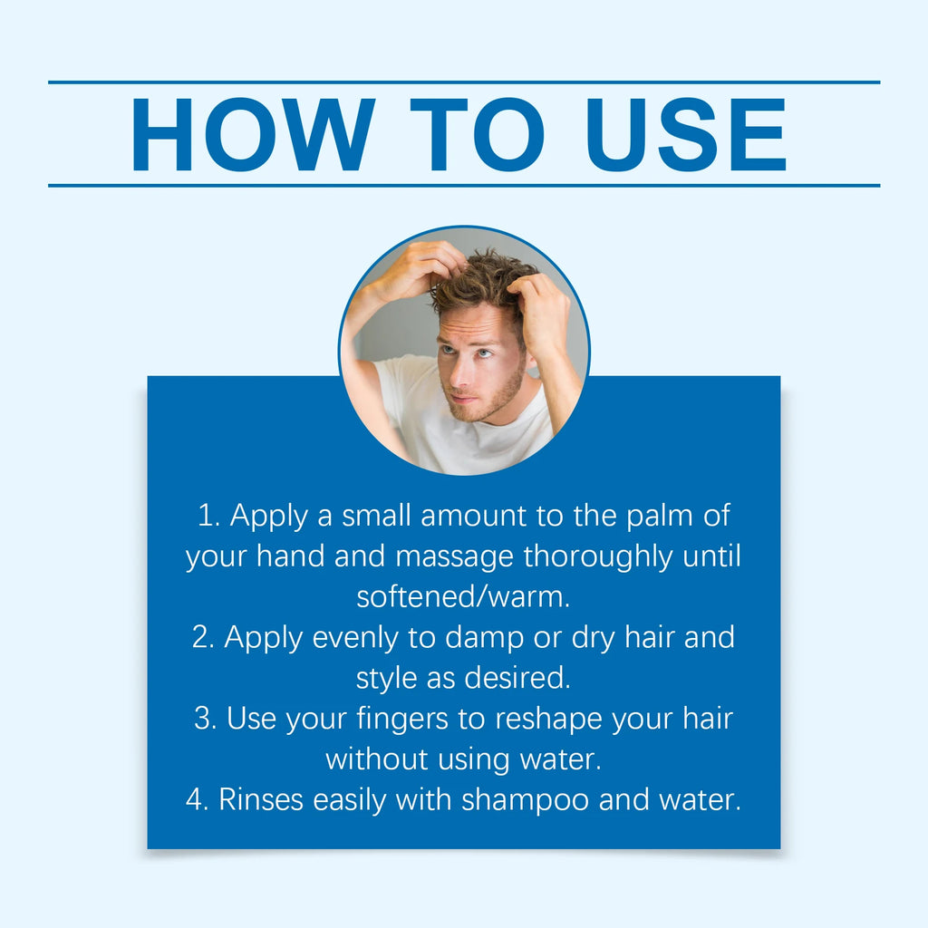 HOEGOA Matte Hair Clay – Strong Hold Non-Greasy Styling Cream Hair Styling Clay QXL