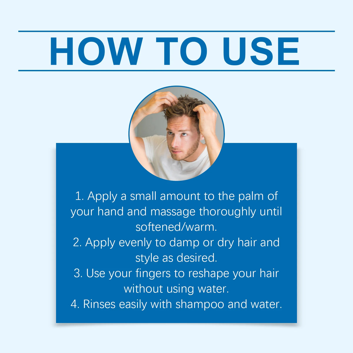 HOEGOA Matte Hair Clay – Strong Hold Non-Greasy Styling Cream Hair Styling Clay QXL