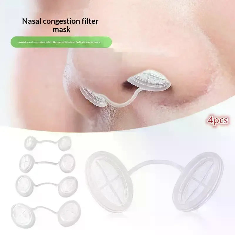 4-Pack Disposable Invisible Nasal Filters – 4 Sizes, Dust Disposable Nasal Filters QXL