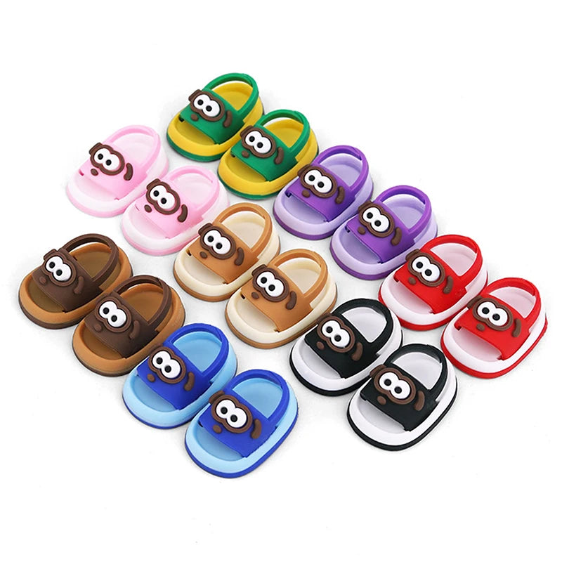 Mini PVC Doll Shoes for 15/17cm Blind Box Collectible Dolls Doll Shoes QXL