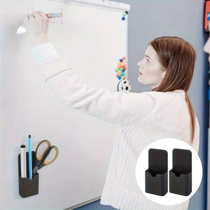 Magnetic Pen & Marker Holder Organizer – Whiteboard & Fridge Magnetic Pen Holder QXL