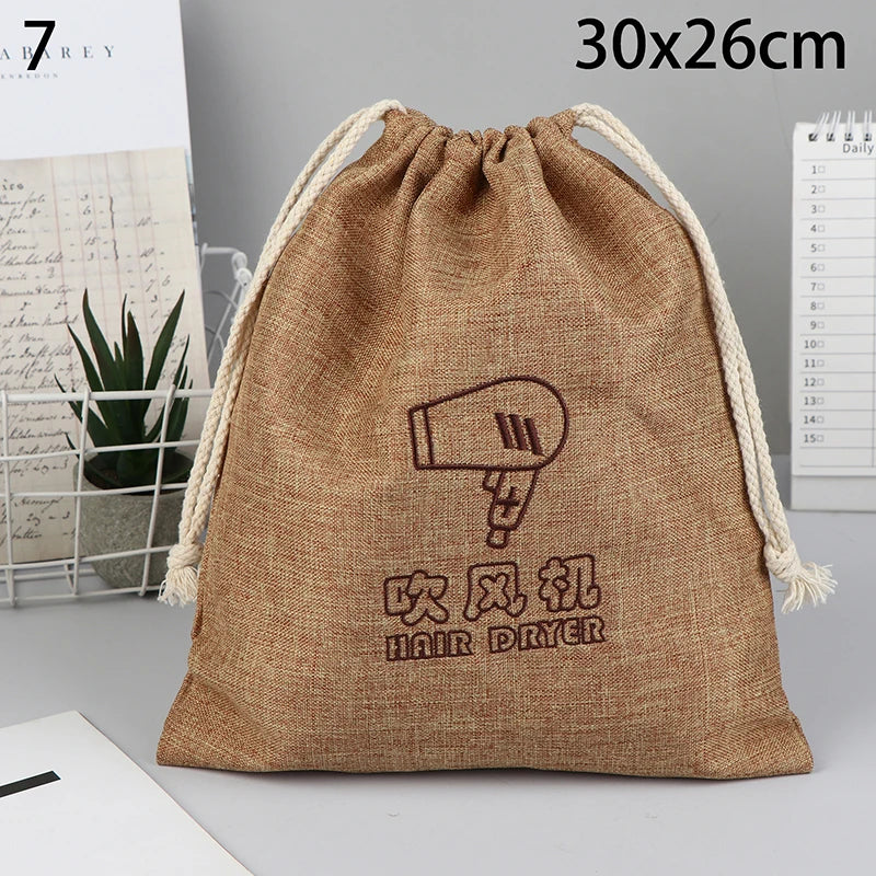 Hair Dryer Storage Bag | Drawstring Dust Cover Organizer Hair Dryer Storage Bag QXL 7
