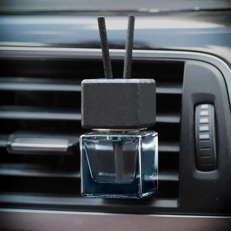 8ml Square Glass Car Aromatherapy Pendant | Air Freshener Bottle Car Aromatherapy Diffuser QXL
