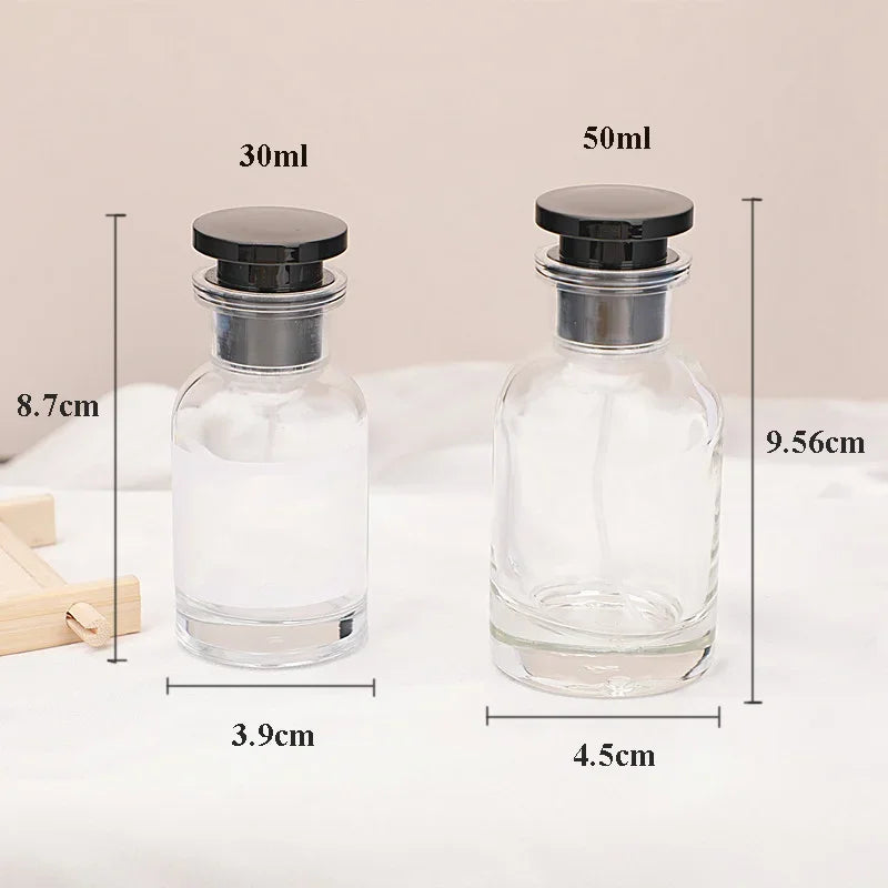 30ml & 50ml Glass Perfume Atomizer Spray Bottle for Travel Perfume Atomizer Bottle QXL