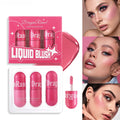 Waterproof Liquid Blush Set | Long-Lasting Contour & Glow Liquid Blush Set QXL Blush Set