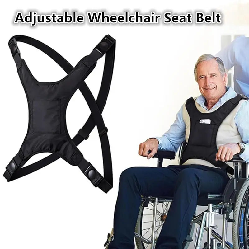 Wheelchair Safety Harness Vest | Adjustable Shoulder Strap Wheelchair Safety Harness QXL