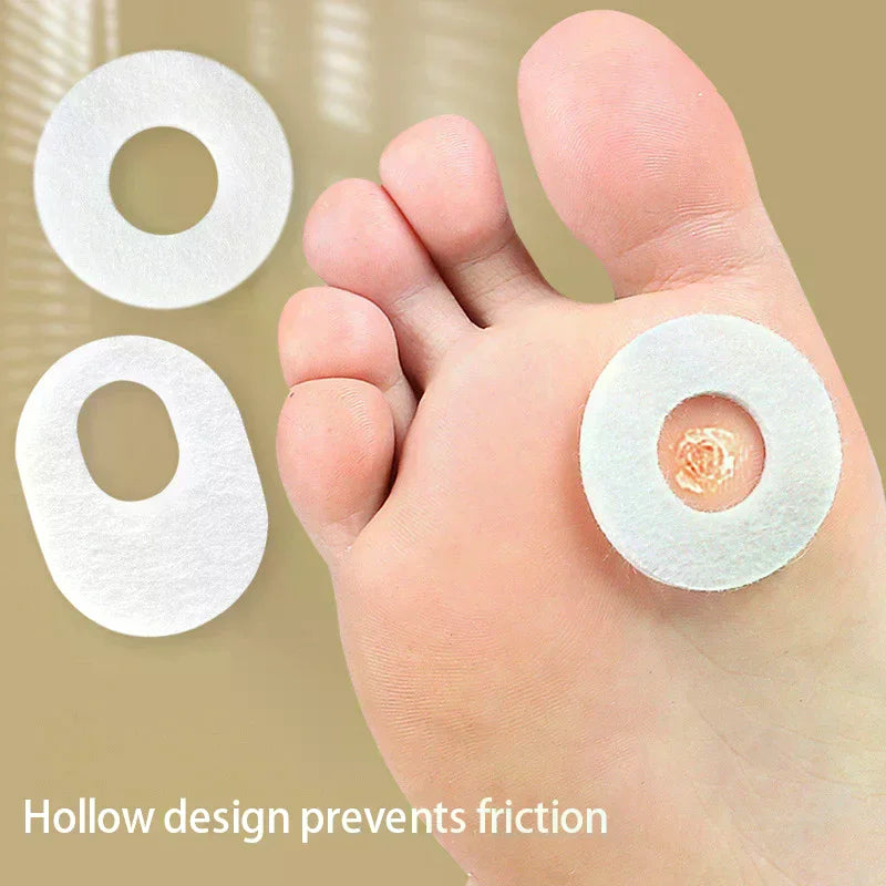 6-Pack Foam Foot Corn Cushion Pads | Self-Adhesive Round & Oval Foot Corn Cushion Pads QXL
