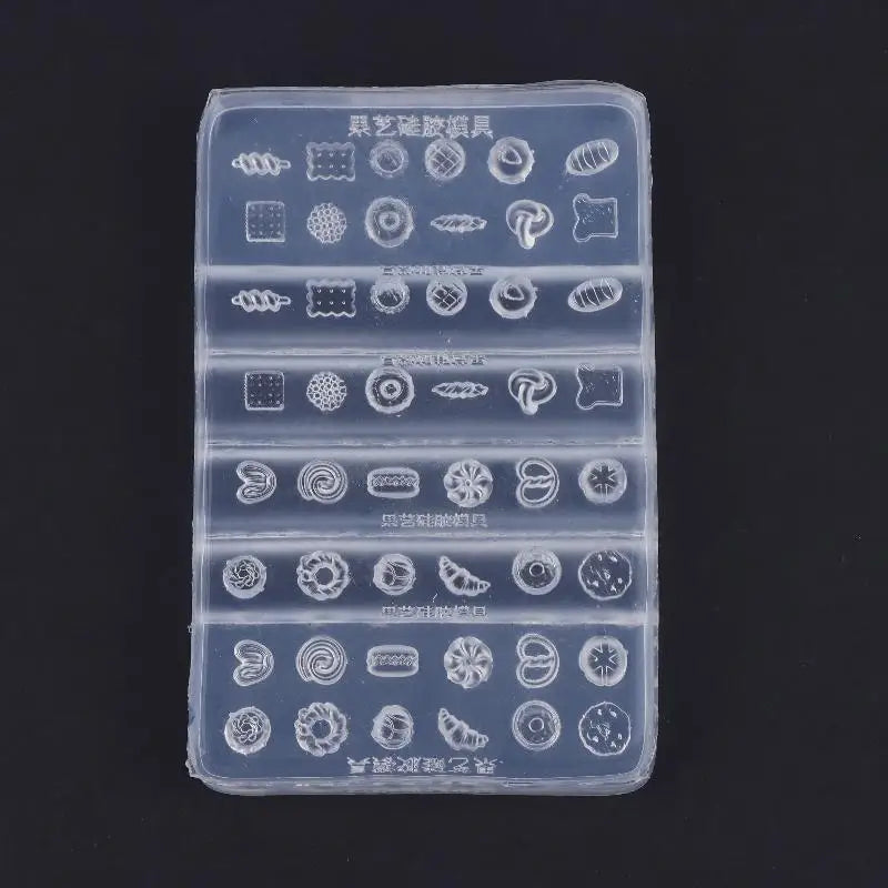 3D Bread Dessert Silicone Nail Art Mold | DIY Resin Craft Nail Art Silicone Mold QXL 1pc