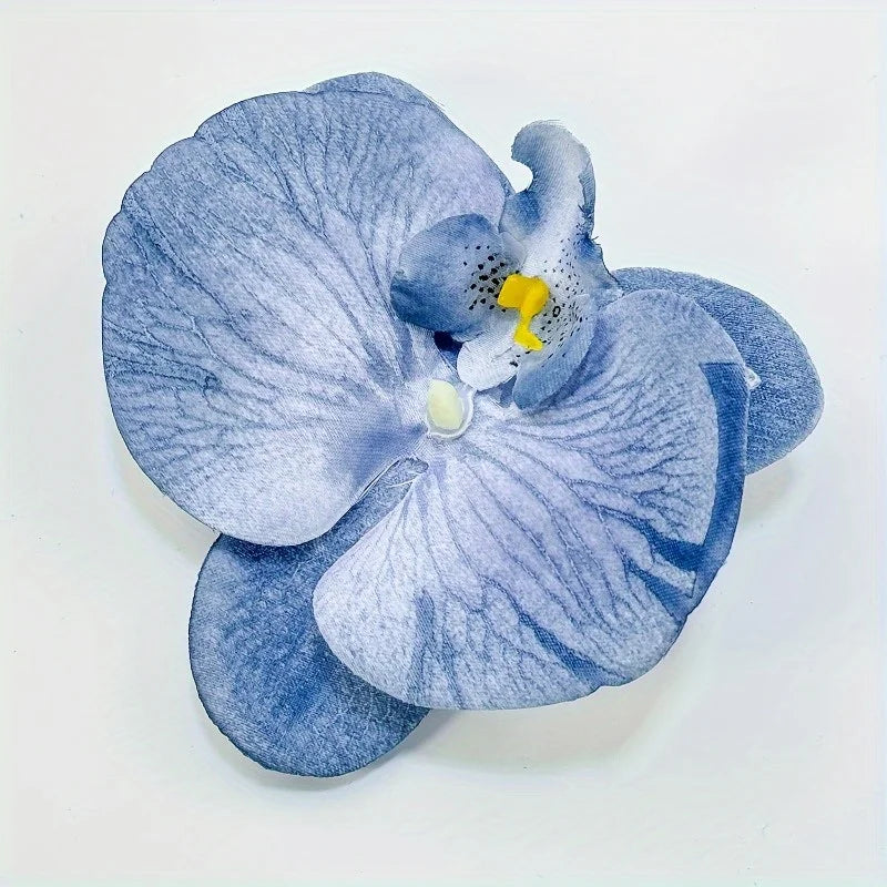 4-Pack Orchid Flower Hair Clips | Multicolor Floral Hairpins Flower Hair Clips QXL
