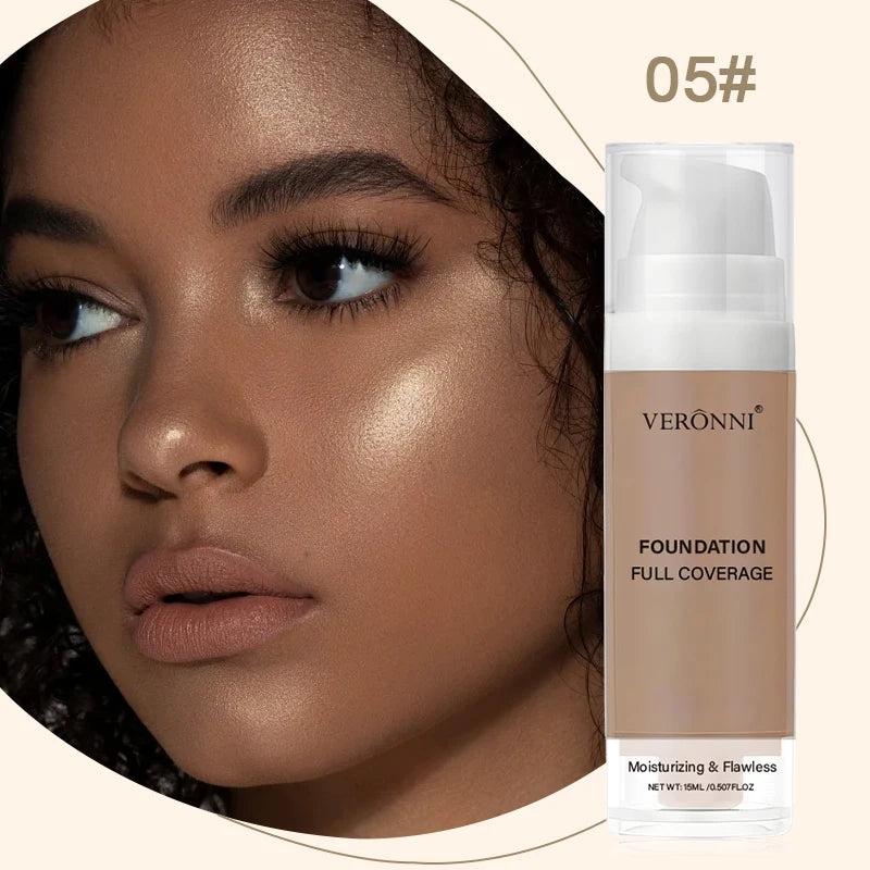 15ml Full Coverage Liquid Foundation – Waterproof Matte Liquid Foundation QXL 05