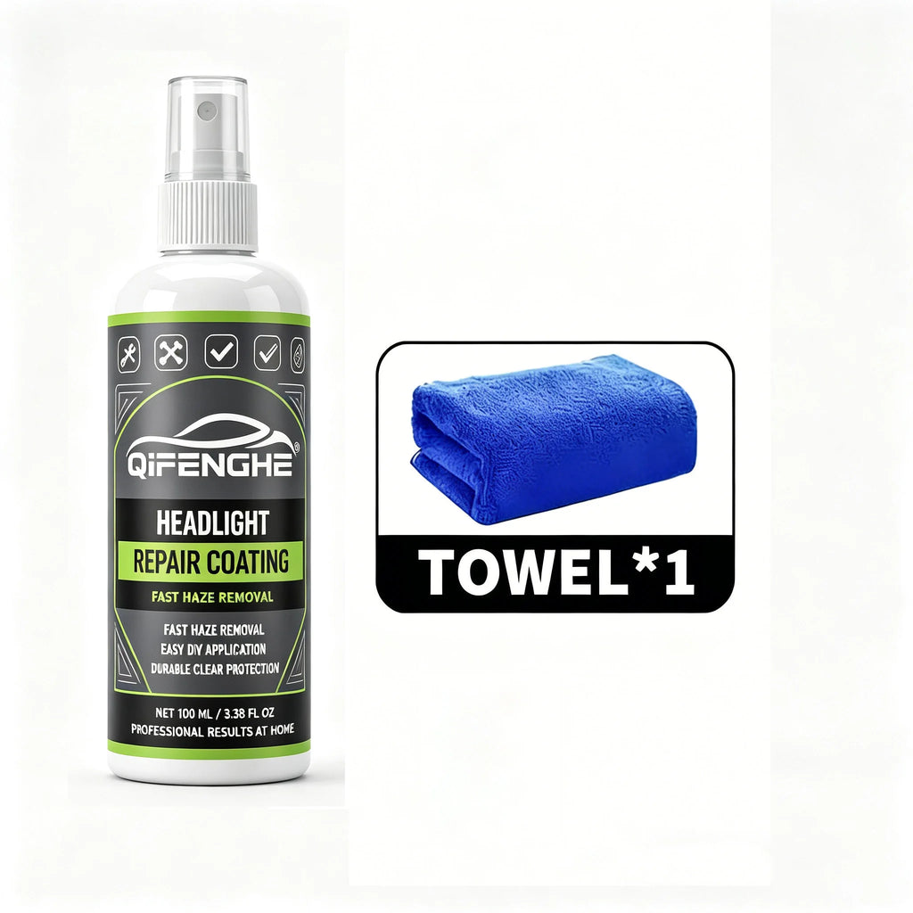 Car Headlight Restoration Coating Spray | DIY Haze Removal Headlight Restoration Spray QXL GRAY