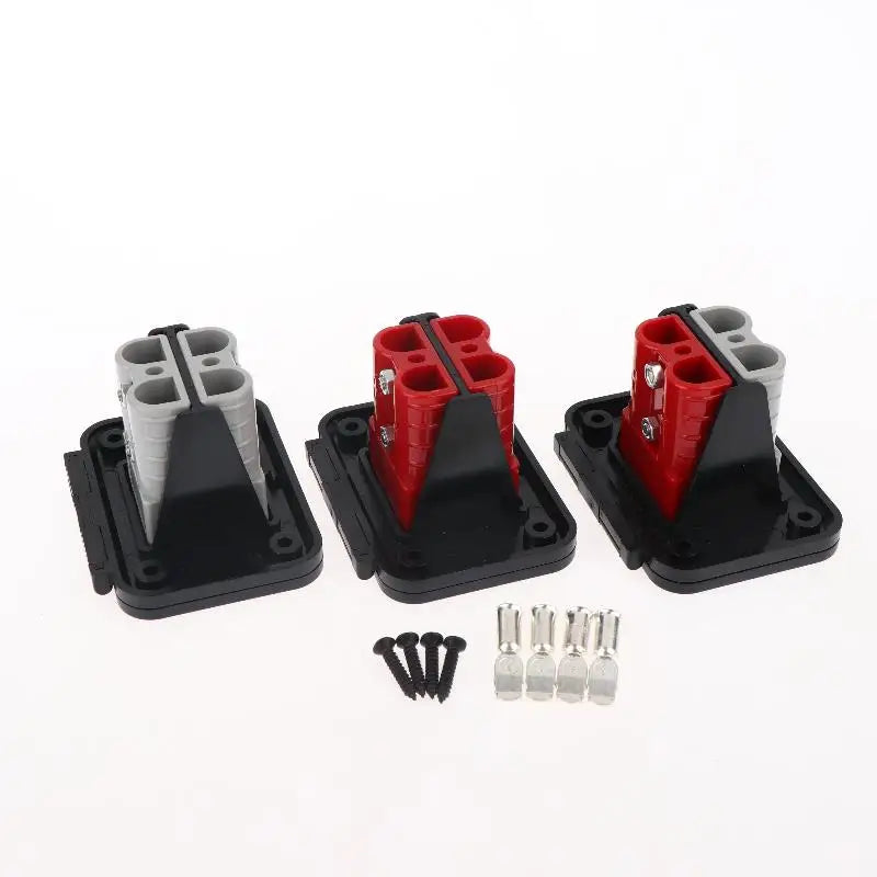 50A 600V Twin Flush Mount Plug Connector | EV & Forklift Flush Mount Connector QXL