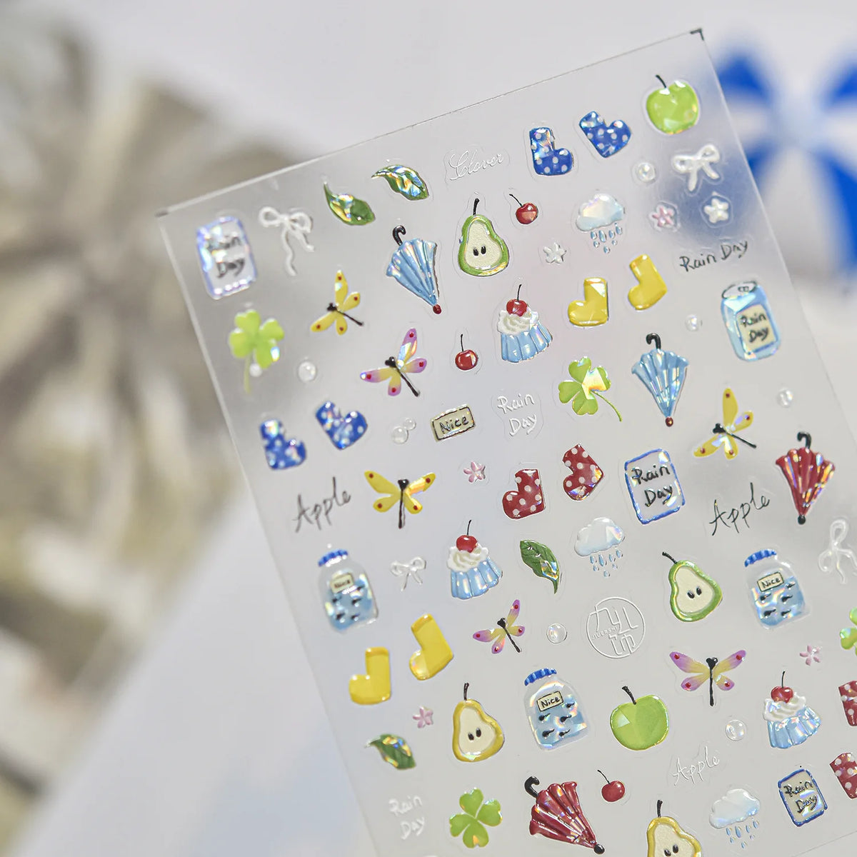 5D Nail Stickers – Bunny, Cat, Dessert & Bow Decals 5D Nail Stickers QXL