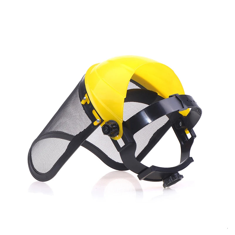 Forestry Safety Helmet Full Face Mesh Shield | Brush Cutter Safety Helmet QXL