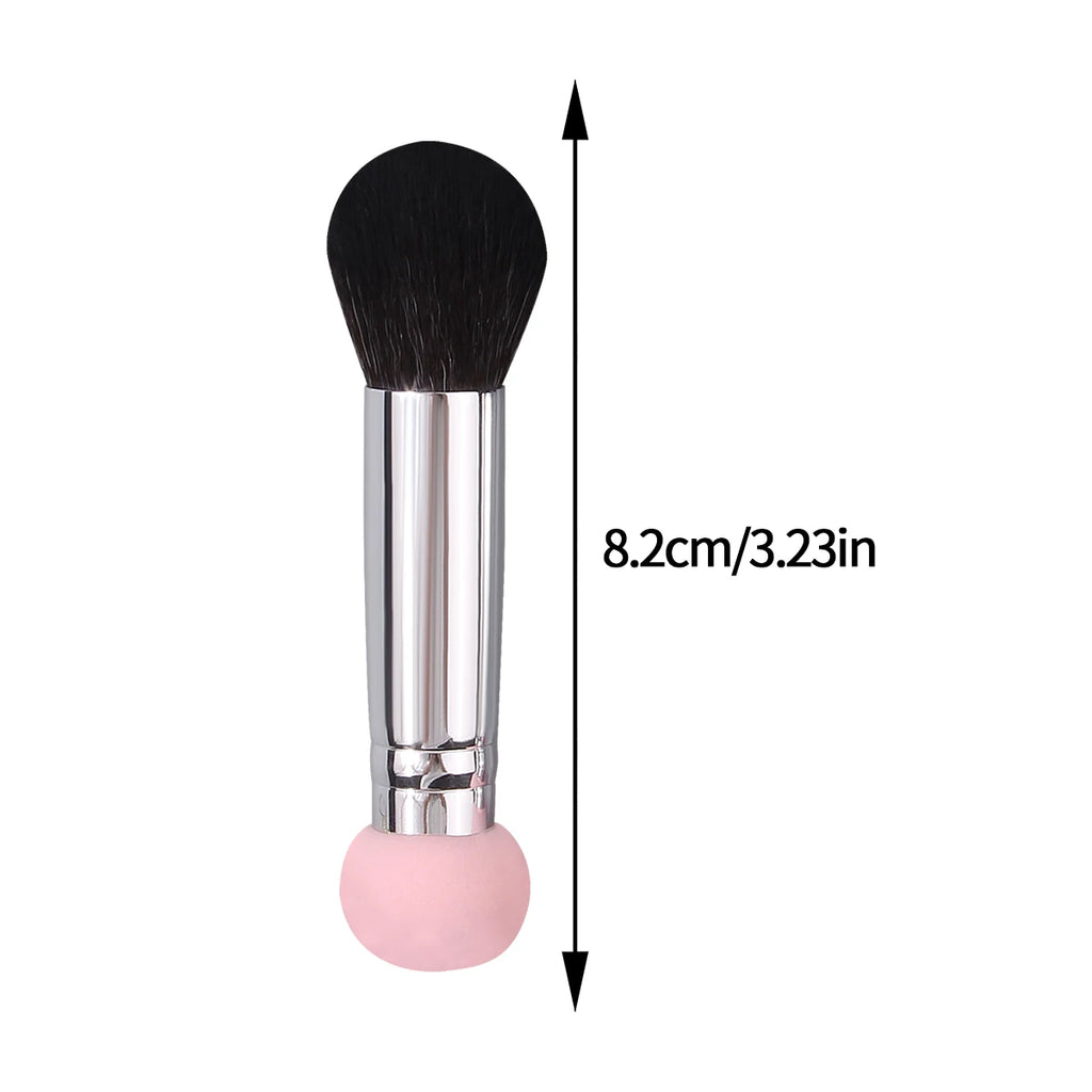 2-Pack Double-Ended Makeup Brushes | Foundation & Blush Set Makeup Brush Set QXL